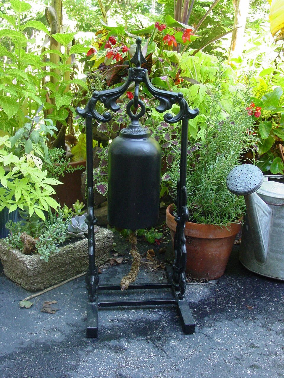 Small Garden Gong with Cast Iron Decorative by InspiredGardens