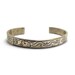Engraved Bracelet, Native Style, Dragon and Chevrons, bohemian