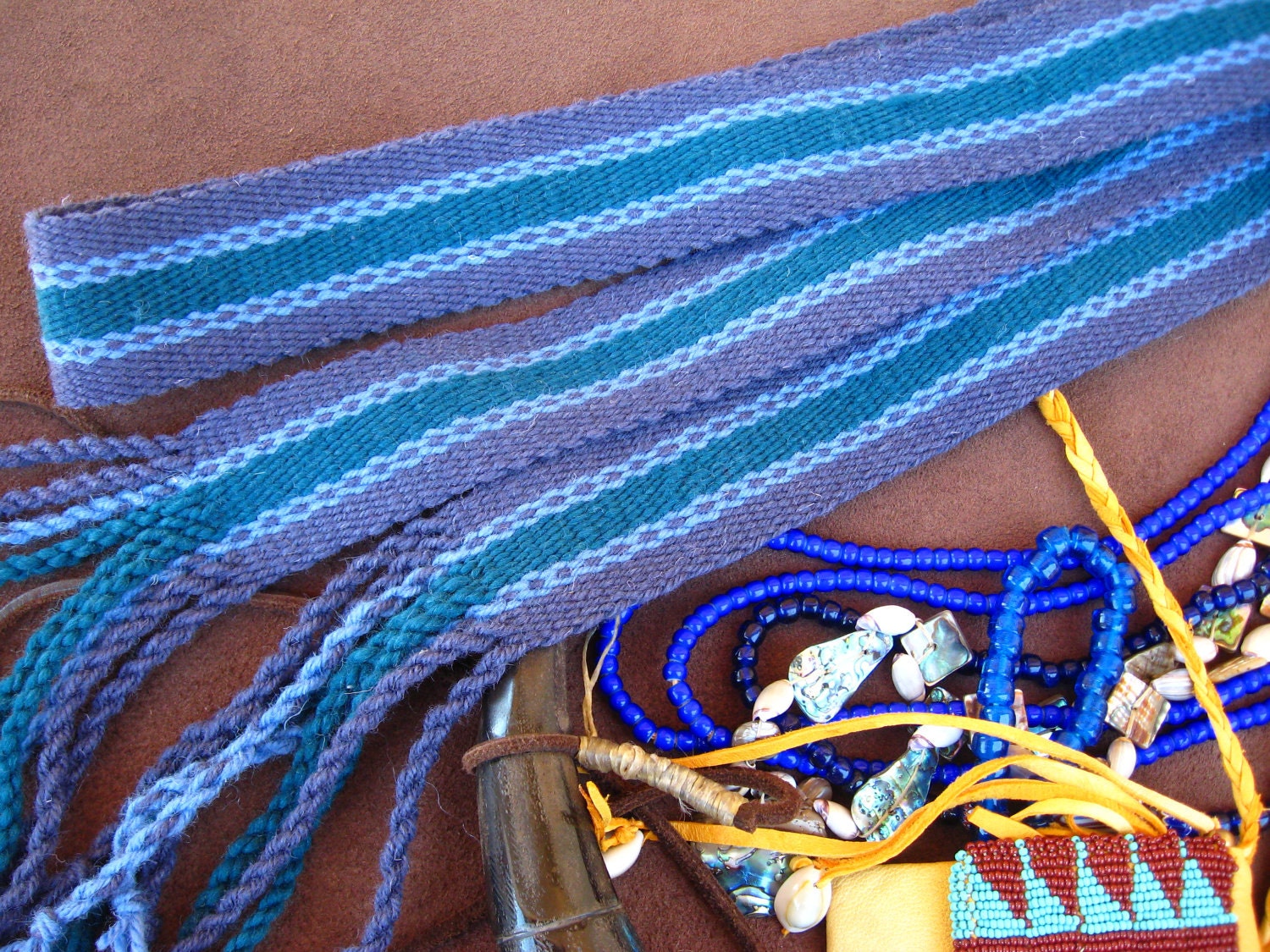 Woven Wool Ladies Sash or Strap