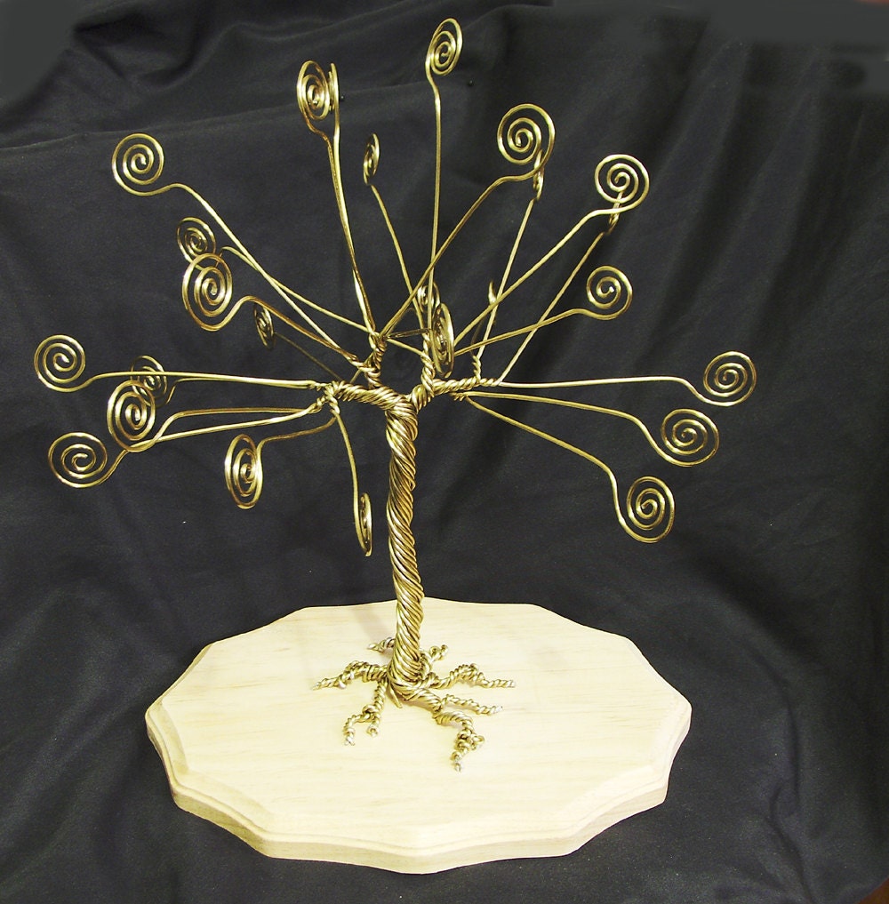 Wire Display Tree card holder photo display SO by TwystedWyres