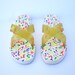 Vintage 1980s Colorful Neon Laguna Flip Flop Sandals