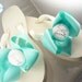 Ivory Wedge Bridal Flip Flops I DO platform heel rhinestone flip flops Wedding Choose color Bow Something Blue bridesmaids, Bridal Shower