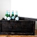 Antique Rustic Wood Storage Box with Lid