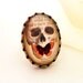 Steampunk Butterfly Skull Ring- Emily Dickinson- Adjustable- Antique Brass- Last One
