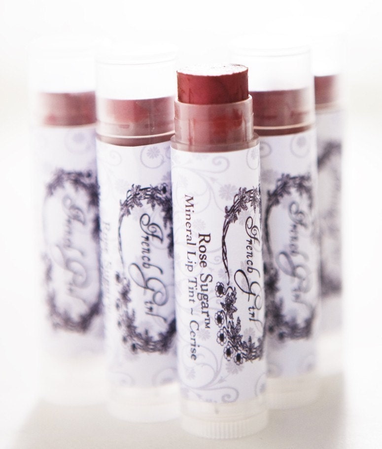 LIP Tint - ORGANIC & VEGAN - Rose Sugar(tm) with Organic Oils, Shea Butter, and Rose Otto - Violette