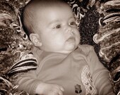 SALE SALE - Tiny Tot Photo Prop Super Fringy Blanket - Brownies - 35 off the original price till April 1st