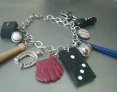 vintage baseball bracelet