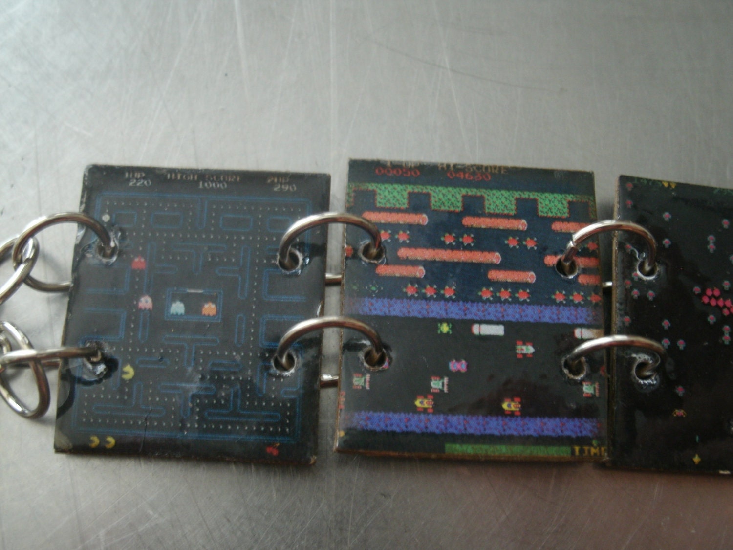 vintage arcade game screen bracelet