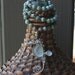 HALF PRICE......seahorse on turquoise with sea glass necklace...no coupons please