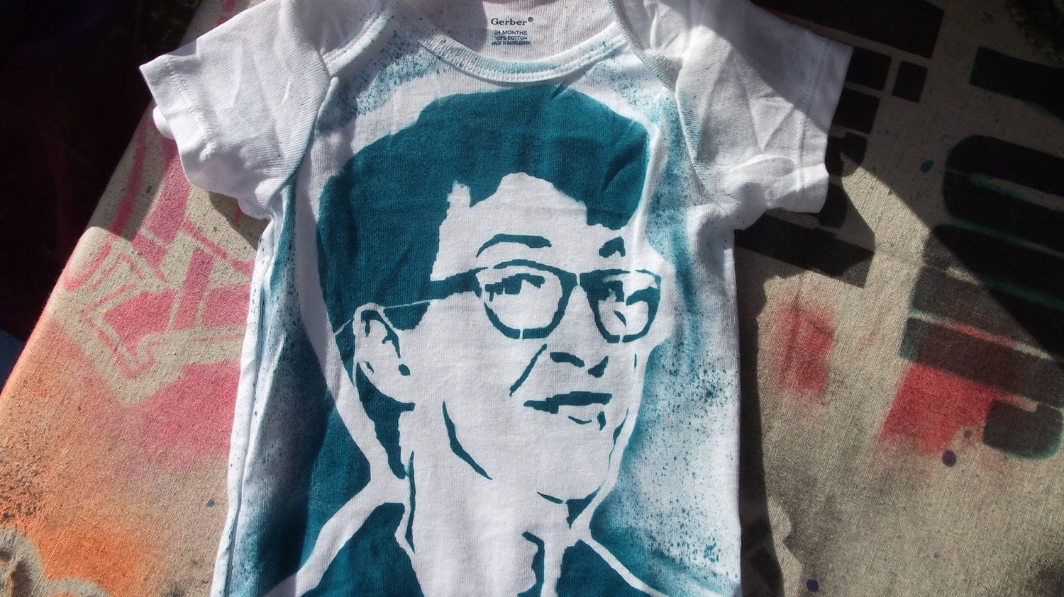 LGBT Pride Rachel Maddow baby onesie by Rainbow Alternative on Etsy