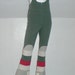 new year sale ... vintage 1970s SKI PANTS in gray white and fuchsia