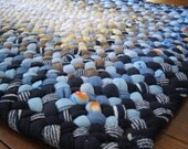 Made To order Handmade Rectangular Braided Rug in your choice of colors