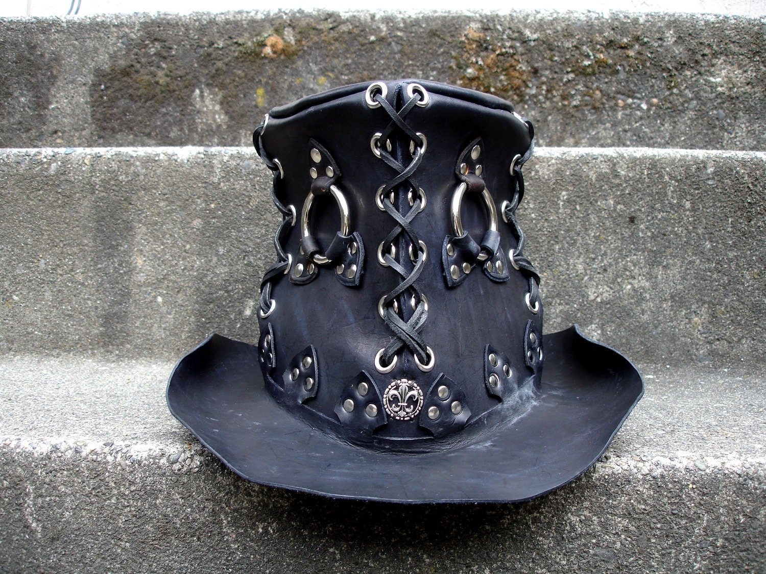 Jack The Ripper Leather Top Hat