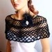 Bridal bolero shrug,  Black Shawl, Bride Bridesmaid Gifts, LaceFashion, Capelet, Holiday Accessories, Bride Shoulder Wrap, Spring Fashion