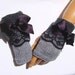 Gray Half Finger- Fingerless Gloves