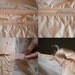 1930s 1940s peach corset / lacing hooks eyes/ s sm m