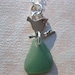 Reserved for Shaila SS Teal Chick seaglass necklace