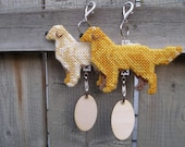 1 Golden Retriever dog crate tag or hang anywhere, Magnet Option, kennel art accessory Choose your color
