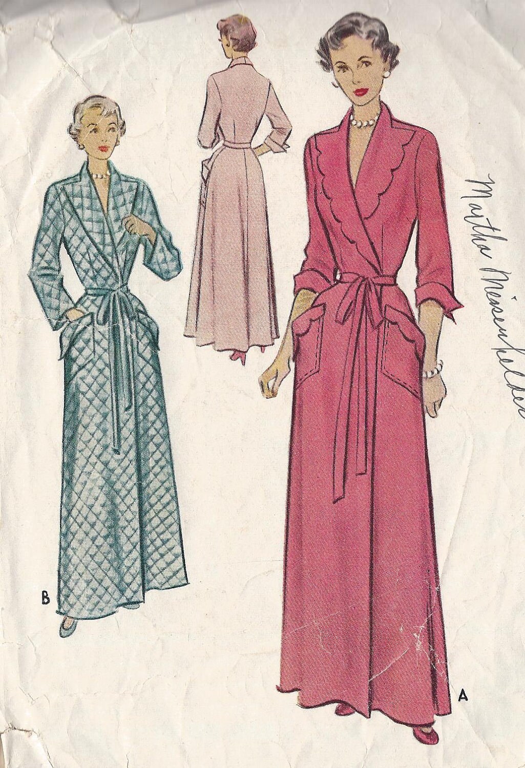 long vintage robe