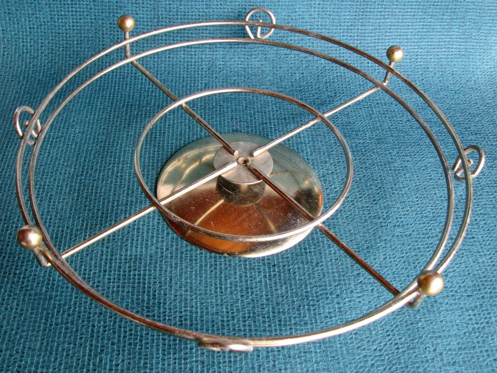 MidCentury Hazel Atlas Butterscotch Drizzle Lazy Susan