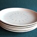 Five MidCentury Knowles by Kalla Pinwheel Dinner Plates