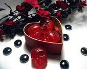 Skull Soap w/ heart shaped box (Pick your color and fragrance) 6 customized glycerin soaplets
