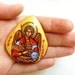 Saint Archangel Michael - Miniature handpainted icon on ceramic tile