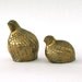 Vintage Brass Quail Birds. Housewarming Gift. Hollywood Regency. Mid Century Home Decor. Desk Office Paperweight. Figurine. Vestiesteam.