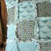 SPECIAL - Half Price Sale - Rag Quilted Pillow Cover - 16 inches square