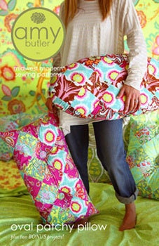 Oval Patchy Pillow- Midwest Modern- Sewing Patterns by Amy Butler