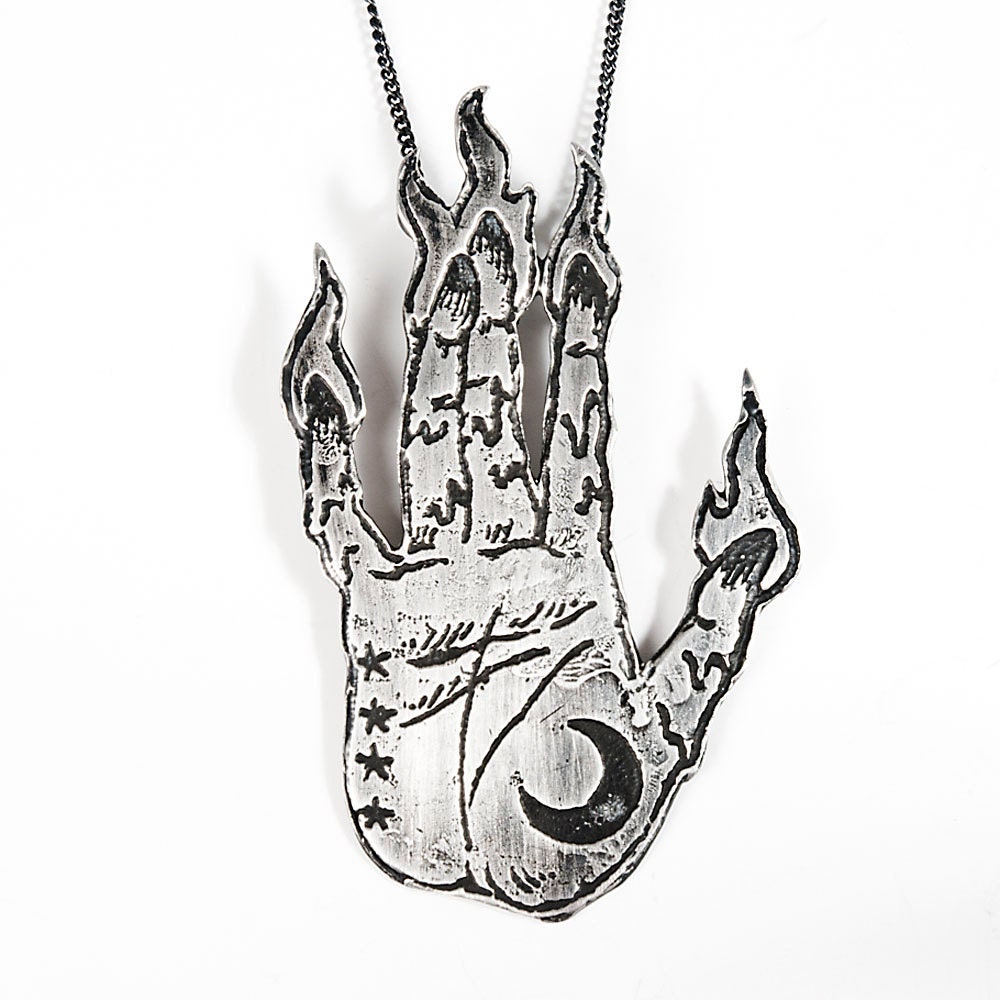 Sterling Hand of Glory Necklace