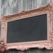 HOLLYWOOD REGENCY WEDDING Chalkboard Pink Baroque Ornate Girl Nursery French Country Kitchen 36inx21in Shabby Chic Cottage Romantic