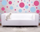 Private Listing for Leta 20 Large Polka Dots vinyl wall decals to go with previous order of 40