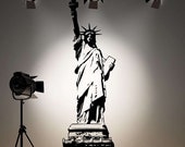 Large 63 inch Statue of Liberty Vinyl Wall Decal