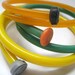 Vintage Knitting Needle Bracelets Upcycled Set Of 3 Citrus Cocktail - LARGE / XL