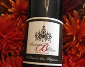 Wine Bottle Labels - Custom Design with Illustration and Printing - weatherproof vinyl stickers