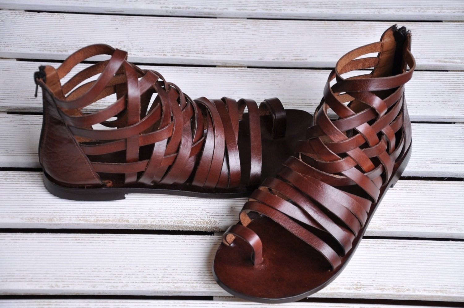 Handmade Leather Sandals (8102)