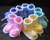 Hand knit Baby Booties