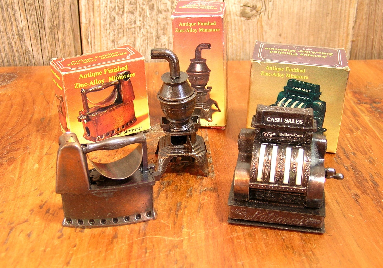 Three Vintage Pecil Sharpeners/Figurines Instant Collection
