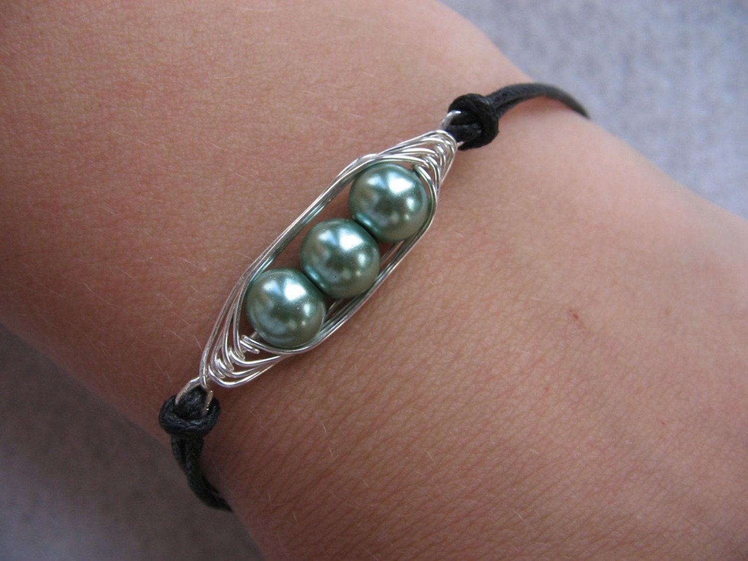 one, two, three, four, or five Pea's in a Pod Bracelet (24 colors options)