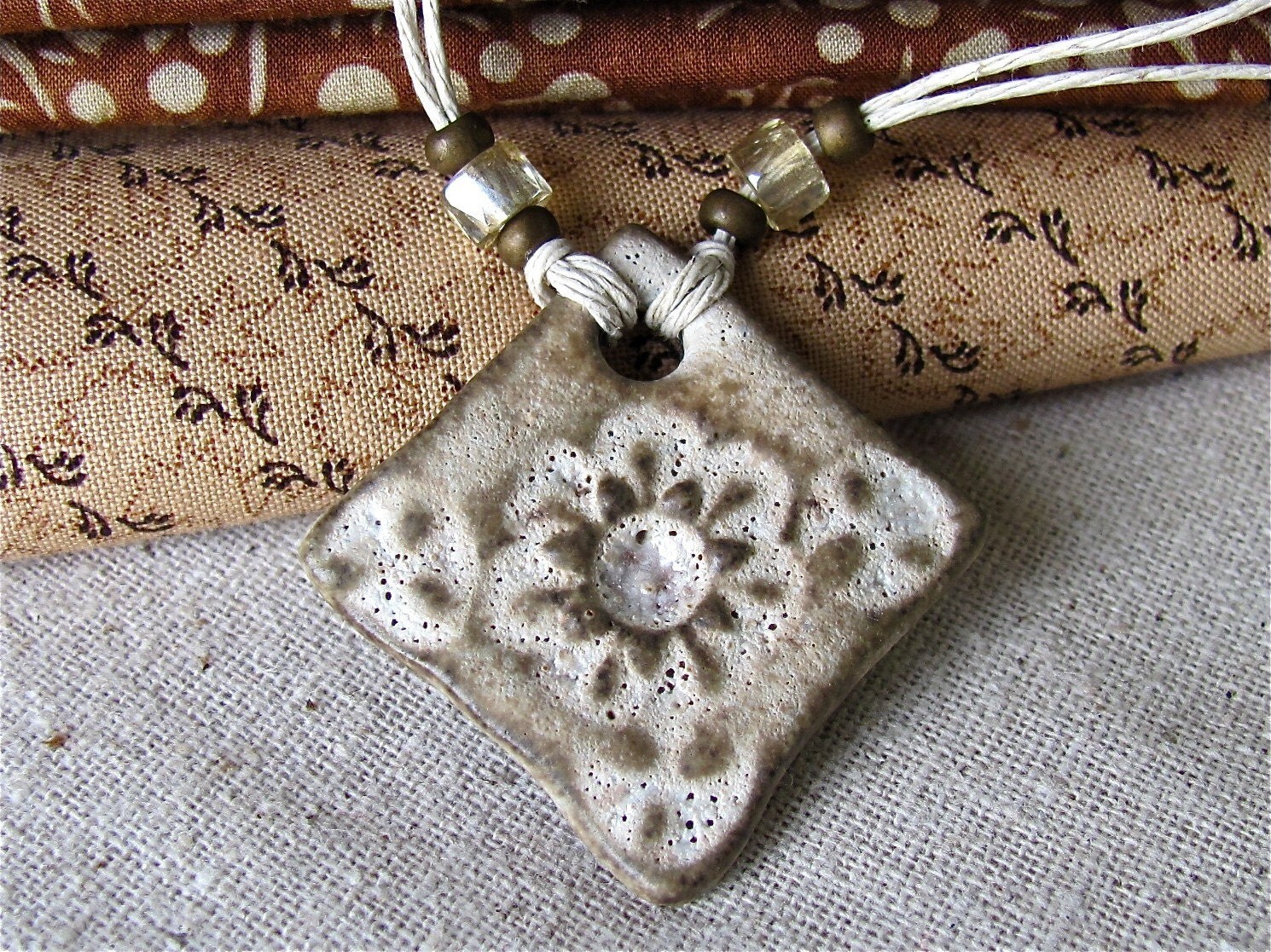 Shabby Chic Necklace - Handmade Artisan Jewelry