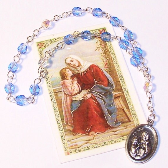 Chaplet of St. Anne Patron Saint of Mothers by foodforthesoul