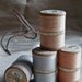 Antique spools cotton threads French collection of four gorgeous wooden bobbins