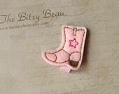 Felt Cowgirl Boot No Slip Hair Clip