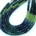 New Arrival, Full 8 Inch Strand, MULTI KYANITE Faceted Rondells, 4.5mm Size,Unique Rare Colour