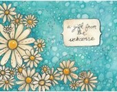 Art Print Reproduction 8x10 daisies - Gift from the Universe