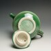 Reserved for Ritva - Handmade jade green porcelain two plus cup teapot - 424