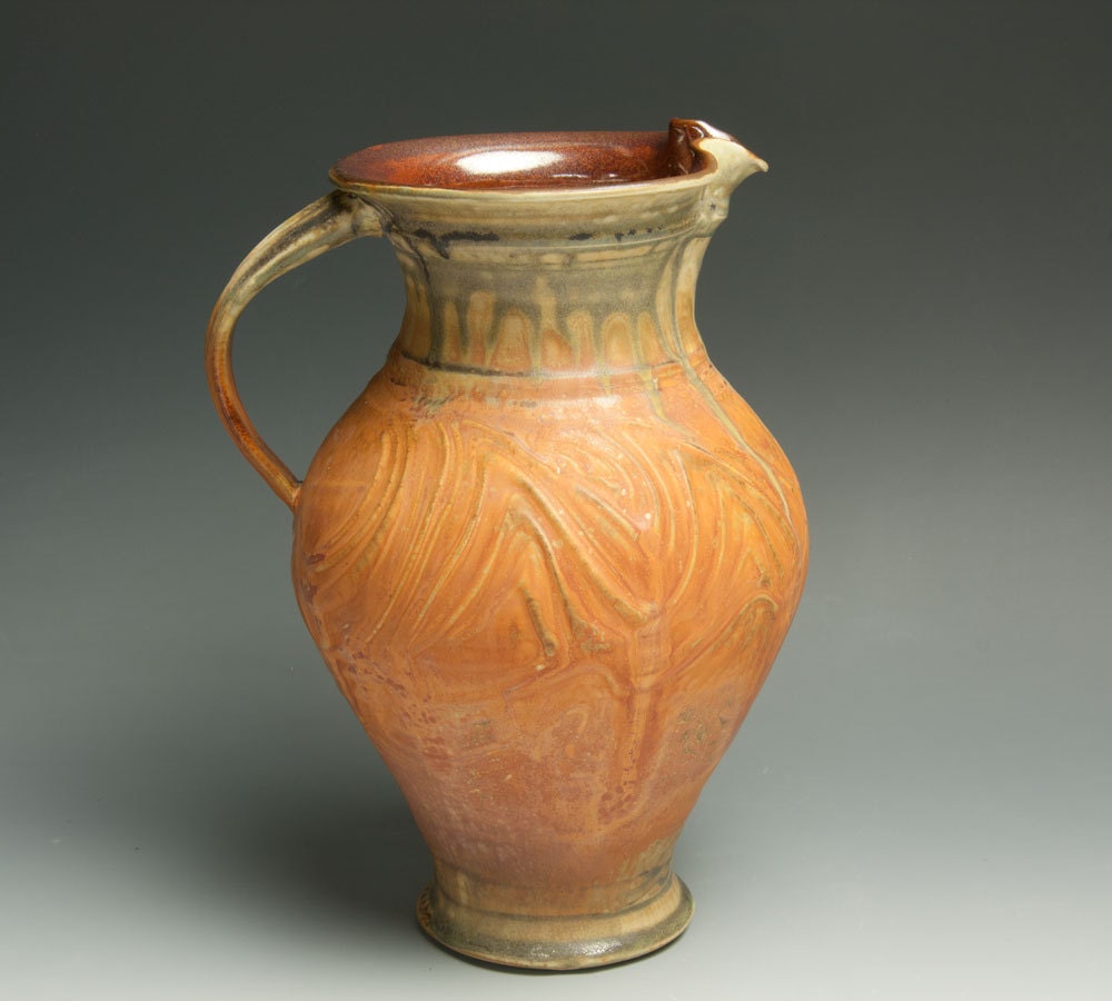 Handcrafted stoneware pitcher or vase 473
