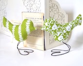 Wedding Cake Topper Love Birds, Cottage Style Summer Green and White Flower and Leaf, Spring Wedding, Wedding Gift