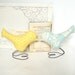 Wedding Cake Topper Love Birds, Summer Yellow Flower, Sky Blue, Cream Damask, Summer Wedding, Wedding Gift, Baby Nursery Decor
